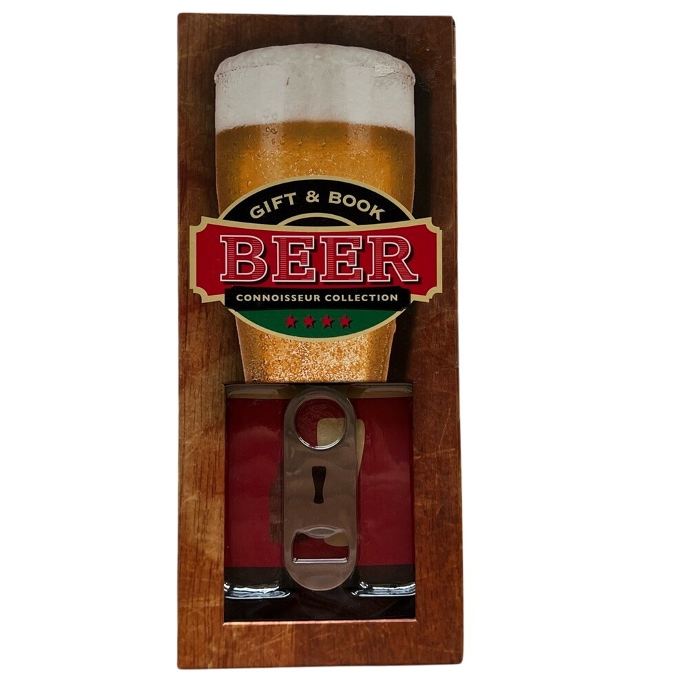 NIB Gift & Book Beer Connoisseur Collection Bar Accessory Beer Opener‎